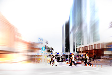 Image showing Abstract rush hour