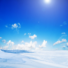 Image showing Snowy winter landscape