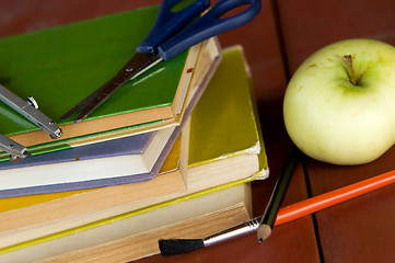 Image showing School equipment. Education, back to school concepts.