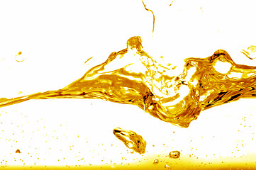 Image showing Yellow splash abstract