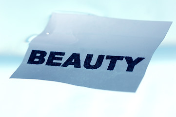 Image showing BEAUTY concept