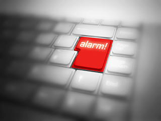 Image showing Big red ALARM! button