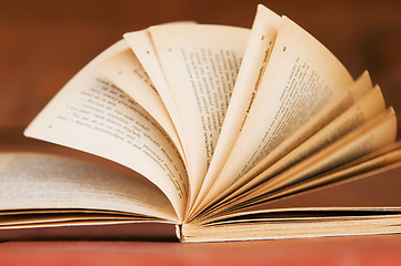 Image showing Open book in retro style