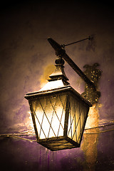 Image showing Street lamp shining