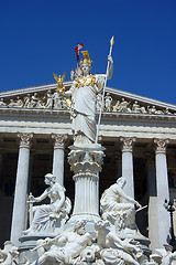 Image showing Austrian Parliament Building in Vienna