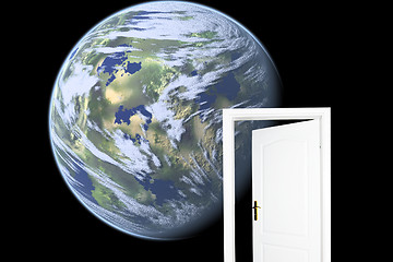 Image showing Door to new world.