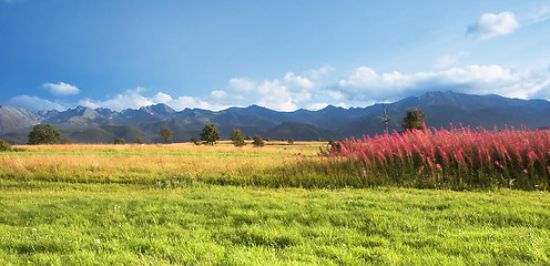 Image showing Mountains panorama