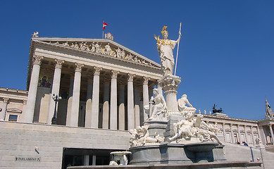 Image showing Austrian Parliament Building in Vienna