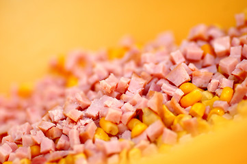 Image showing Sliced ham background