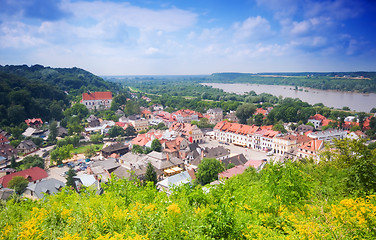 Image showing Lovely village in the valley.