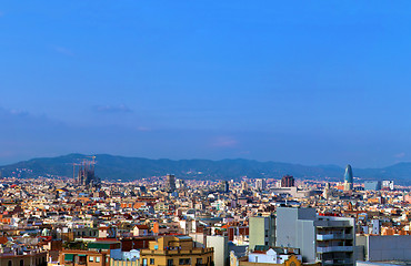 Image showing Barcelona, Spain skyline
