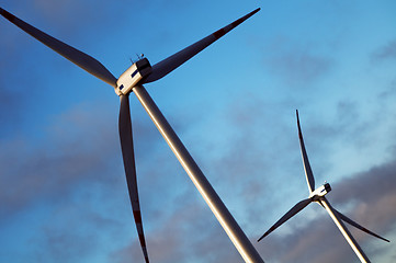 Image showing Wind turbines