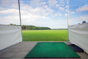 Image showing Professional golf field