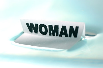 Image showing WOMAN concept