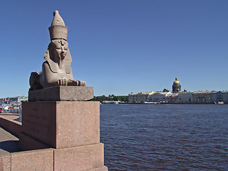 Image showing egyptian sculpture of sphinx