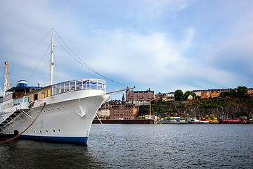 Image showing Stockholm, Sweden in Europe. Ship and architecture