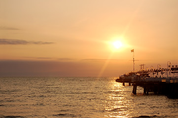 Image showing Sunrise ocean