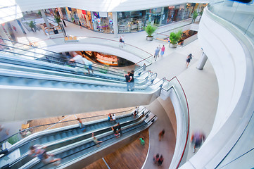 Image showing Modern shopping mall