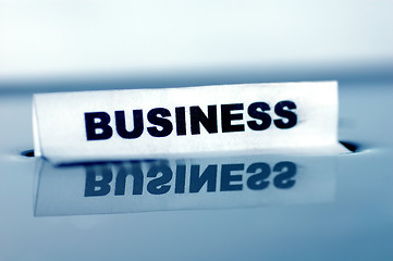 Image showing BUSINESS concept