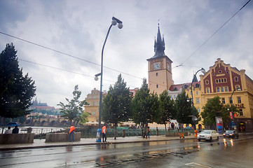 Image showing Prague. Near the Charles Bridge