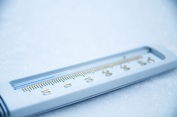 Image showing Below zero on thermometer.