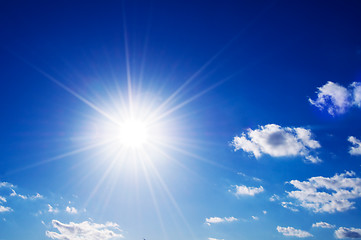 Image showing Sunny blue sky