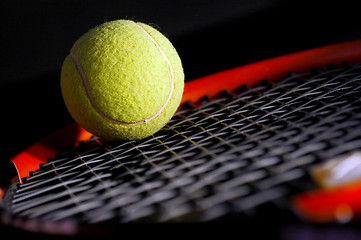 Image showing Tennis equipment