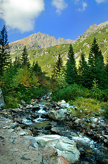 Image showing Mountains colorful landscape