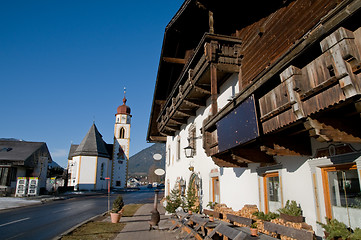 Image showing Mountain village in the Alps