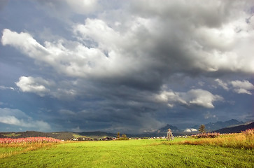 Image showing Mountains storm landscape