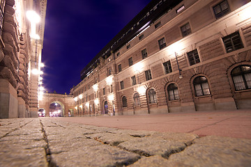 Image showing Old town, Stockholm, Sweden at night