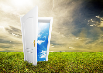 Image showing Open door to new life