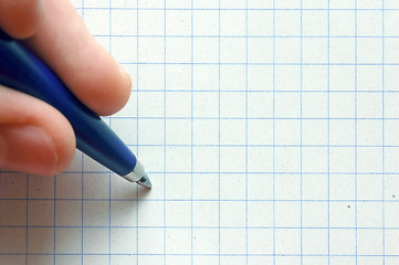 Image showing Writing a message