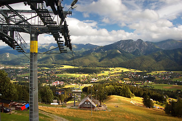 Image showing A chair-lift