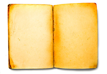 Image showing Old empty grunge paper of a book