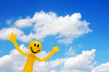 Image showing A happy face and blue sky