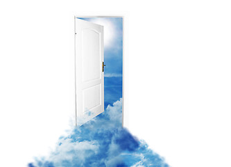 Image showing Door to new world. Sky version