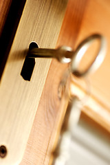 Image showing CLOSED - key security