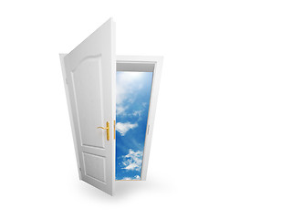 Image showing Door to new world. Hope, success, new way concepts