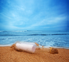 Image showing Message in the bottle