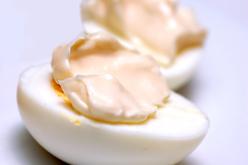 Image showing Eggs with mayonnaise