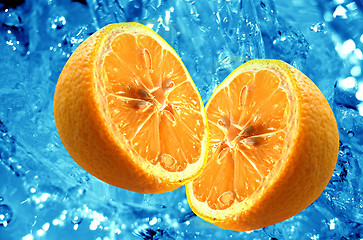 Image showing Fresh orange background