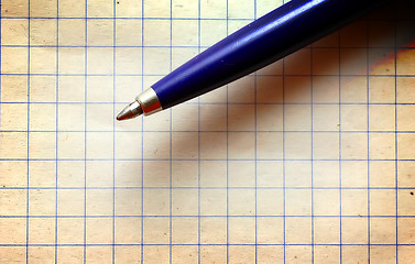 Image showing Pen on empy piece of paper.