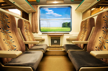 Image showing Travel in comfortable train.