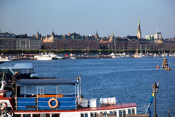 Image showing Stockholm, Sweden in Europe. Ship and architecture