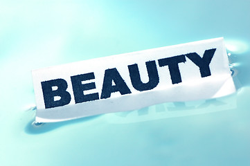 Image showing BEAUTY concept