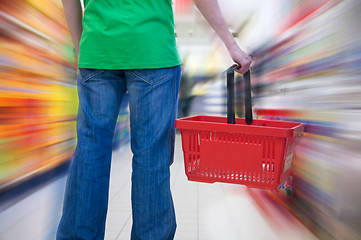 Image showing Customer in supermarket