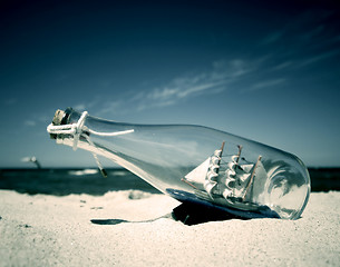 Image showing Ship in the bottle