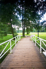 Image showing Bridge in charming park