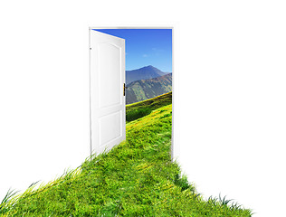Image showing Door to new world